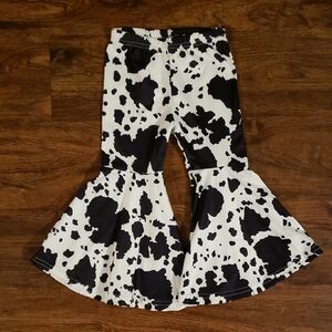 Cow Print Bell Bottoms 12-24M